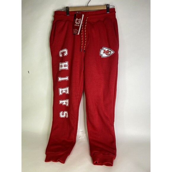 Kansas City Chiefs KC Ultra Game Day NFL Red Jogger Pants Sweatpants Mens Size M - Picture 1 of 10